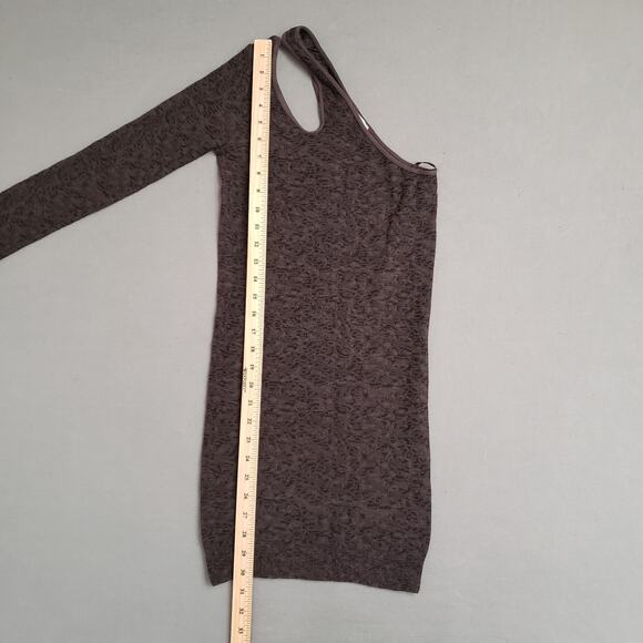 BCBGENERATION‎ One Shoulder Bodycon Dress XS/S NWT y2k Brown Textured - Picture 4 of 12